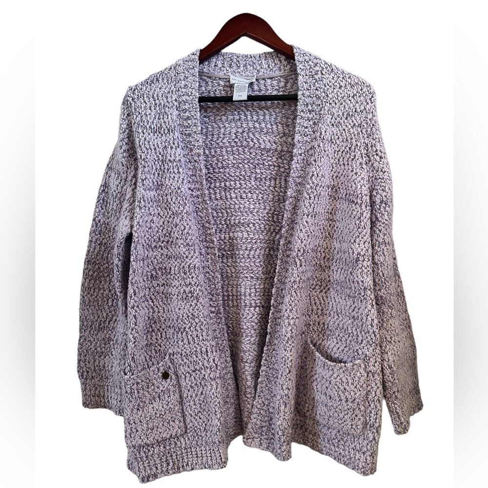 Soft surroundings purple cardigan PM